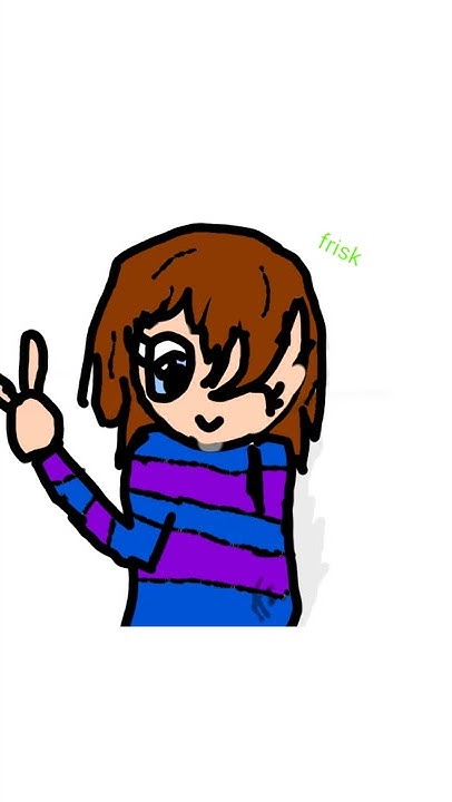 How to draw frisk from undertale - YouTube
