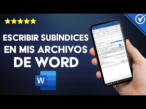 ¿Cómo escribir subíndices en mis archivos de WORD? - Tutorial para móvil y PC