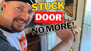 HOW TO Fix a Stuck Door  UNDER 2 MINUTES  Works every time!!