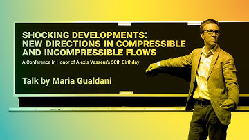Shocking Developments: New Directions in Compressible and Incompressible Flows // Maria Gualdani