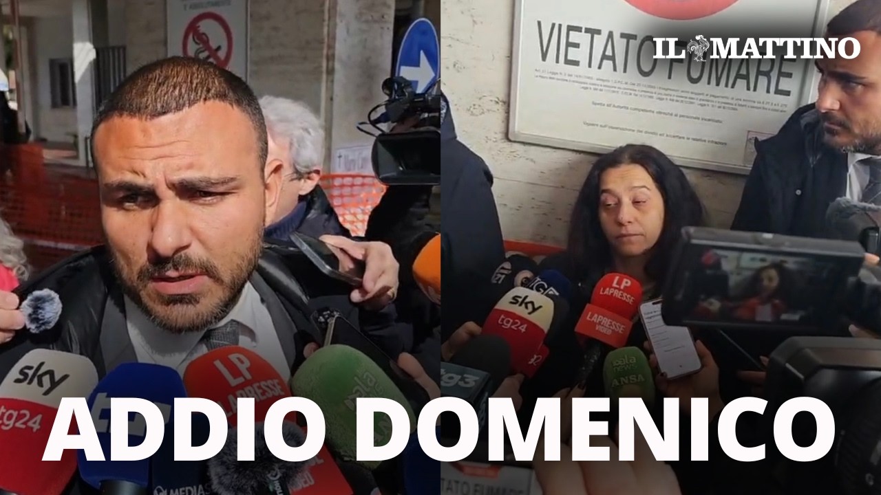 Dal Monaldi l'addio a Domenico, le parole della mamma e dell'avvocato