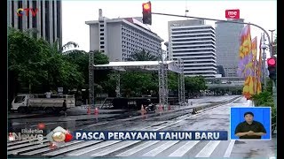 Usai Perayaan Tahun Baru, Jalur MH Thamrin Menuju Bundaran HI Telah Dibuka - BIS 01/01