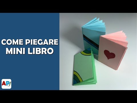 Come piegare mini libro | Origami semplice