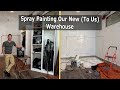 We Moved! Spraypainting Our Disgusting Warehouse!