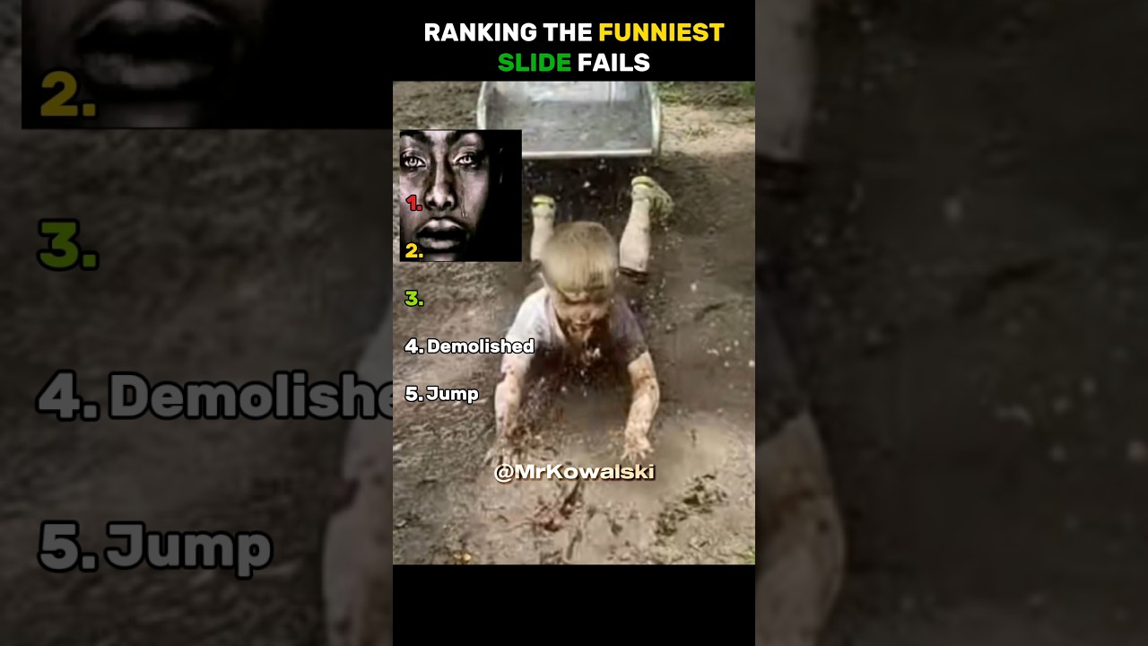 Ranking The Funniest Slide Fails 😭💀🥀