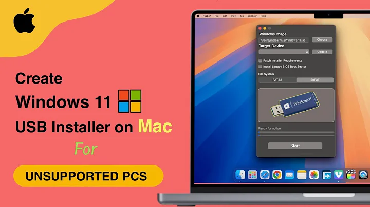 How to Create windows 11 Bootable USB drive on mac for unsupported PC - 2025