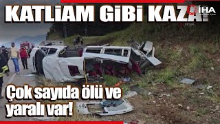 Gaziantep’te Trafik Kazası! Tır, Çarpıştığı Minibüsü Biçti, Çok Sayıda Ölü ve Yaralı Var