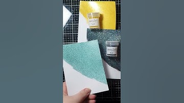 SUPER Easy Way To Make A Heat Embossed Background! #shorts #wowembossingpowder