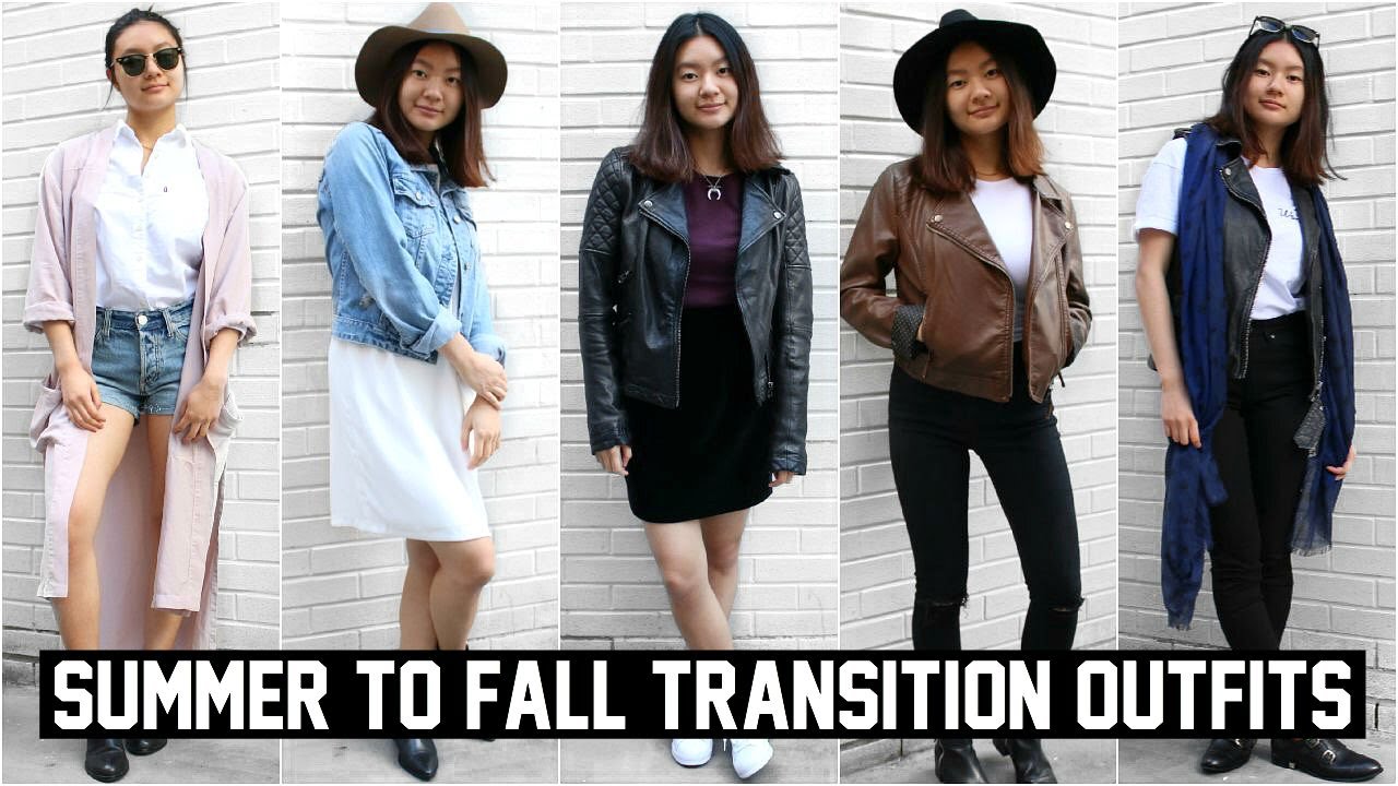 SUMMER TO FALL TRANSITION OUTFITS! YouTube