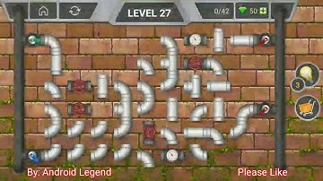 Pipeline Level 27 All 3 stars By Pixign, Android Solution