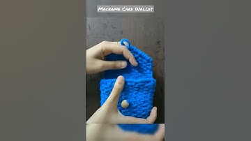 Macrame Card Wallet | Macrame Wallet | #shorts #macrame #handmade #ytshorts