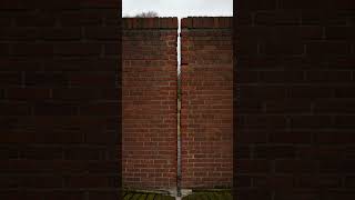 This Tiny Crack Predicted The Whole Wall Failure 😳 #concrete #construction
