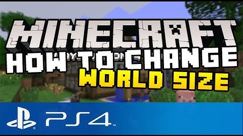 Minecraft PS4 - How to Change World Size ( World Size Tutorial on Minecraft Playstation 4 )
