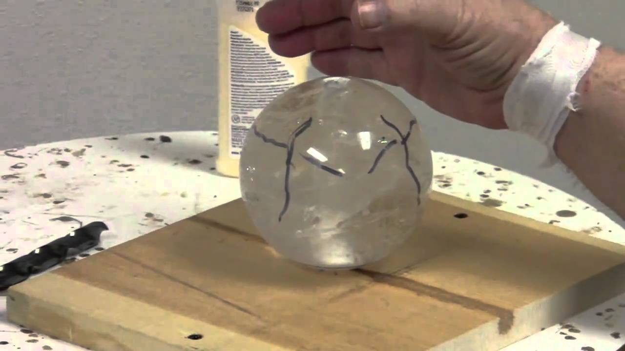 Setting up a Jig for the Crystal Ball - YouTube