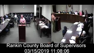 [2 of 3] Rankin County, MS Board of Supervisors meeting on date: 03/15/2019