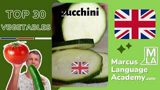 ?? Veggie Vocabulary Top 30: Learn English for Beginners ? | MLA #englishcourse #learnenglish