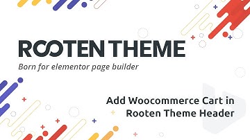How to add WooCommerce Cart in Theme Header
