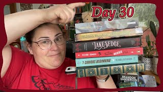 One Week One Shelf Challenge - Day 30 Reading Vlog