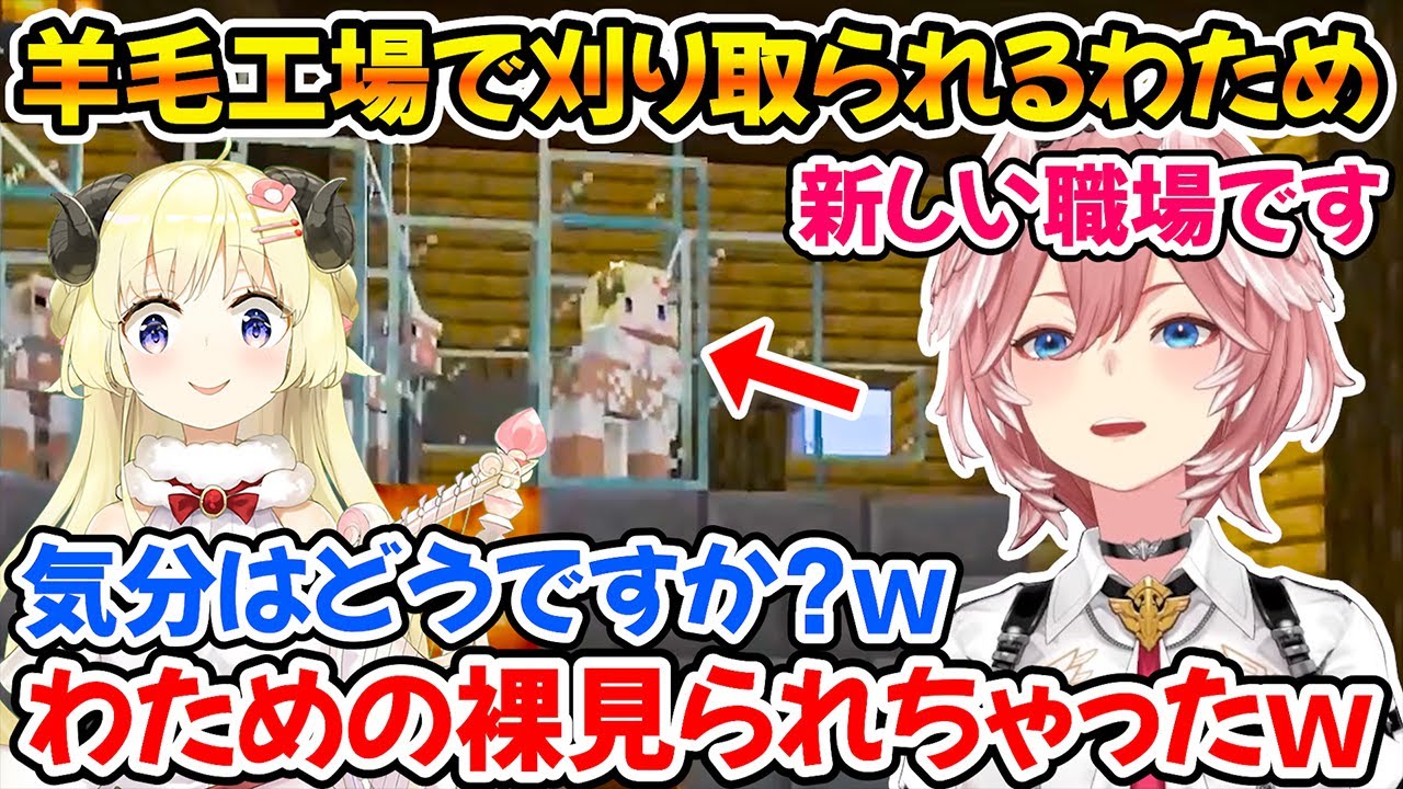 【両視点】クエストの品を受け取るためにルイ姉宅に行くわため、羊毛工場に閉じ込められるｗ【ホロライブ切り抜き/角巻わため/鷹嶺ルイ】