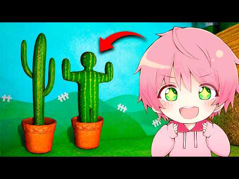 ありえない方法でかくれんぼするめっちゃカメレオン..🌵