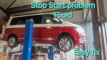 VW TRANSPORTER Stop Start fault how fix problem