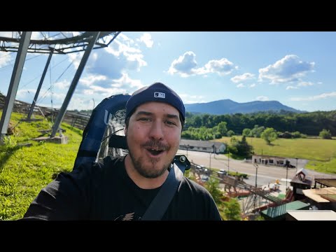 Goats on the Roof in Pigeon Forge | Feeding Goats & Riding the Mountain Coaster POV