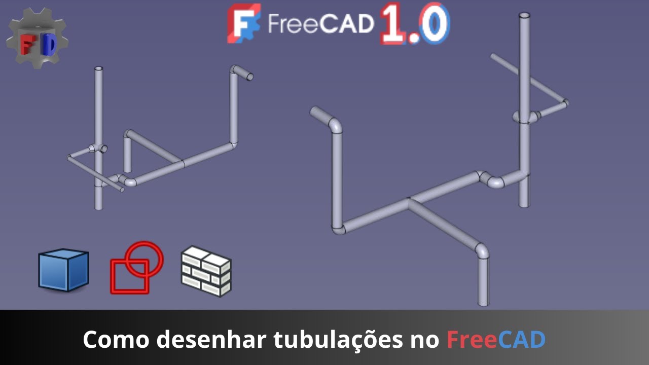 Como criar tubulações no FreeCAD | Tubulação na namcada BIM