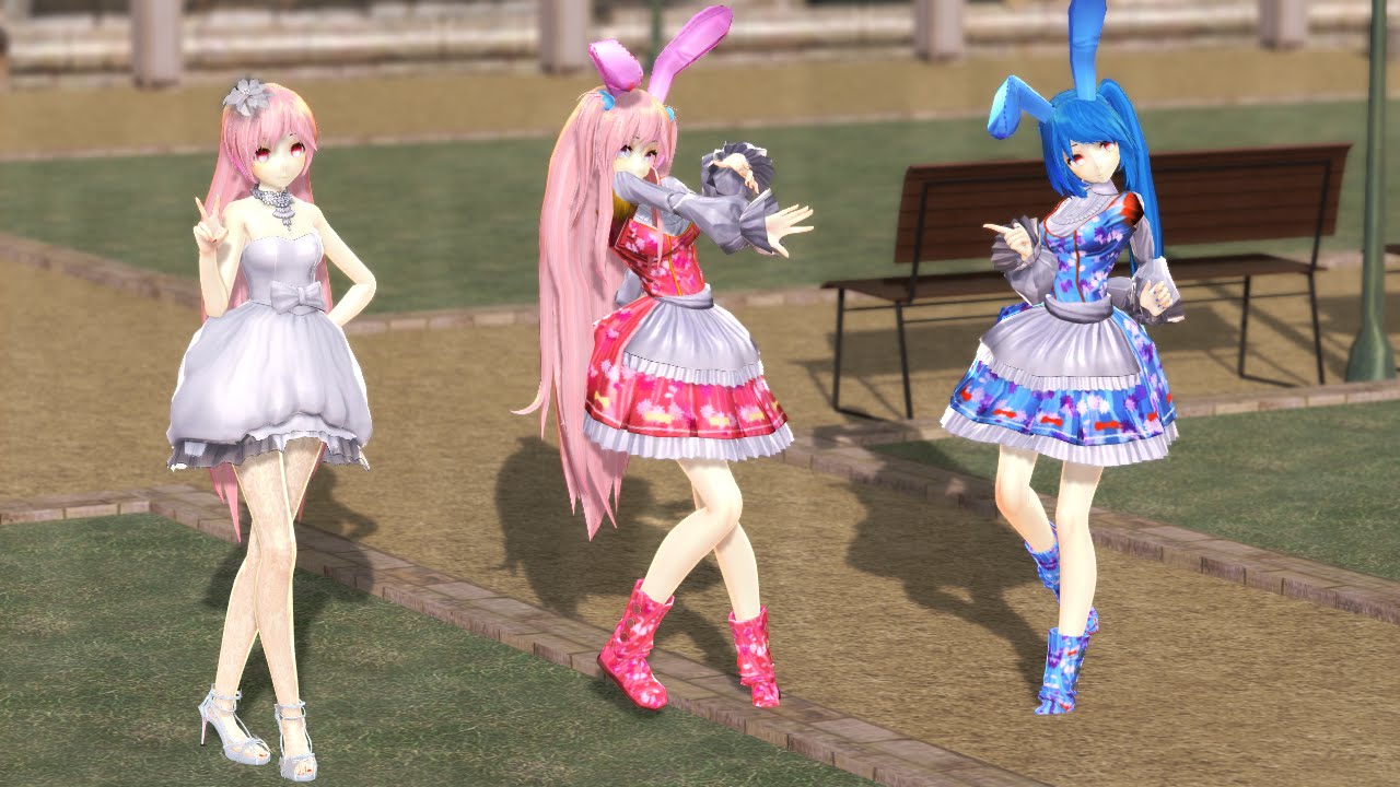 【MMD】ECHO 【Gibpuri,Sorun Lolita & Rindere Wedding】