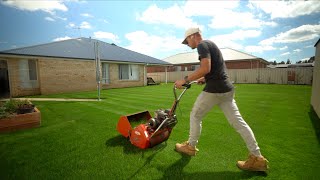 Just A Mowing Vid // My Lawn Looks Fake!