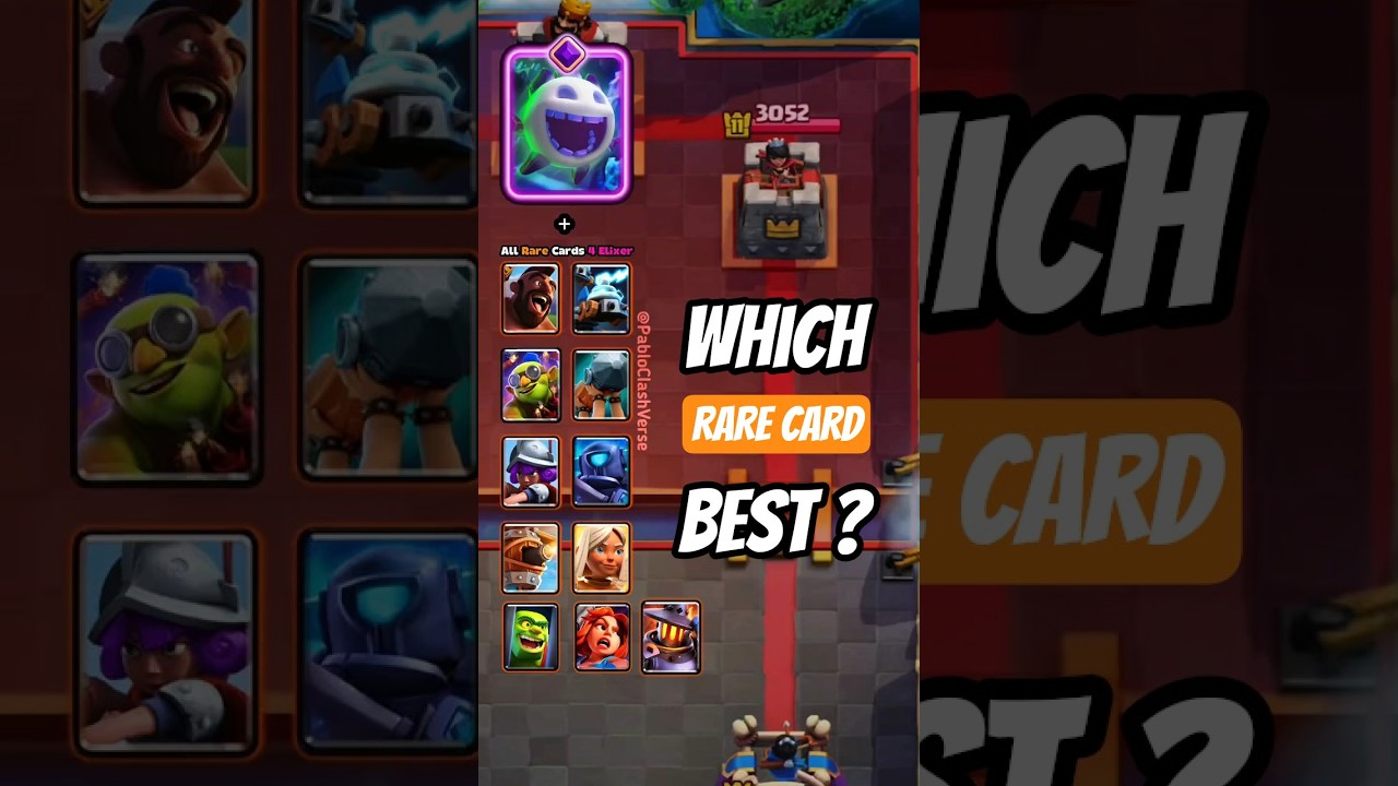 Evo Ice Spirit + All 4-Elixir Rare Cards Combo Test!