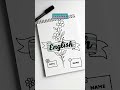 english front page design ❤️ #shorts #frontpage #coverpageideas #backtoschool #stationeryaddict