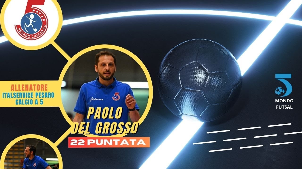 Mondo Futsal - 22 puntata - Paolo Del Grosso allenatore Italservice Pesaro CALCIO A 5