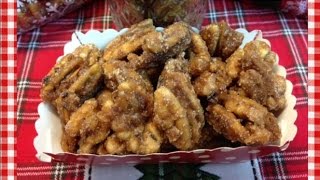 Cinnamon Vanilla Candied Pecans ~ Gifts from Noreen's Kitchen
