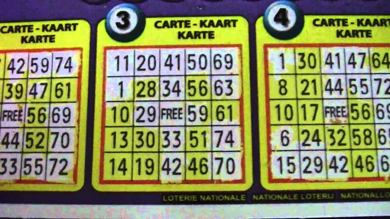 Belgian lottery scratch off "BINGO" €3 YouTube