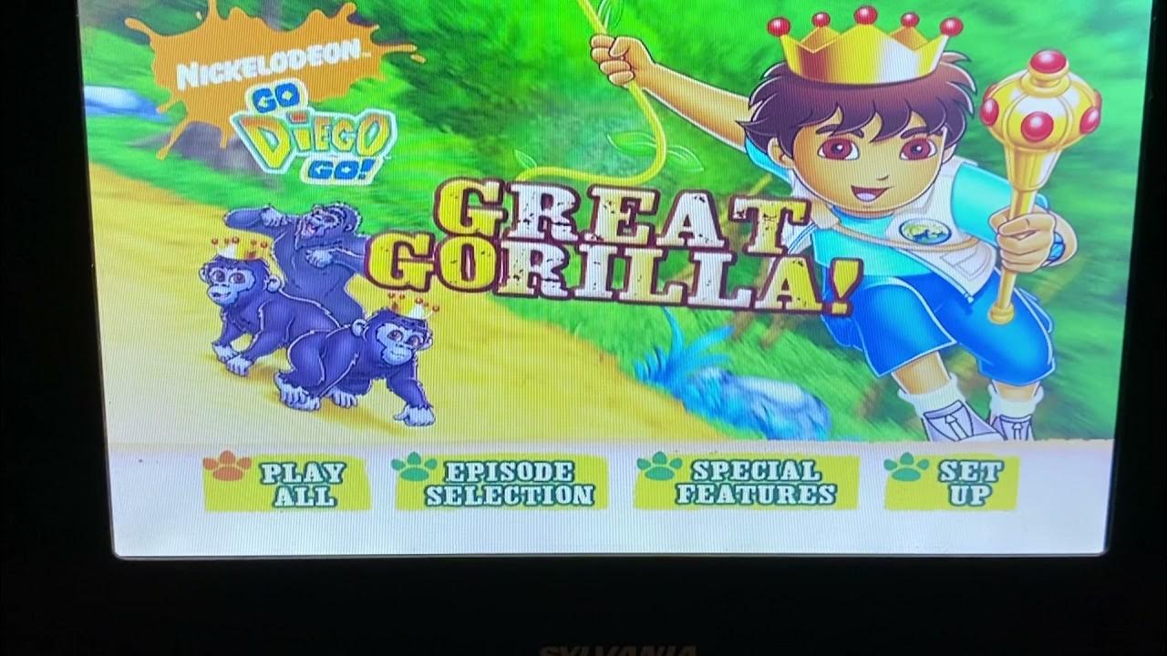 Go Diego Go: Great Gorilla 2008 DVD Menu Walkthrough - YouTube