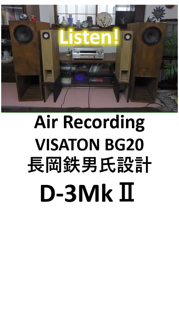 VISATON BG20 D-3MkⅡ designed by Tetsuo Nagaoka #diycrafts