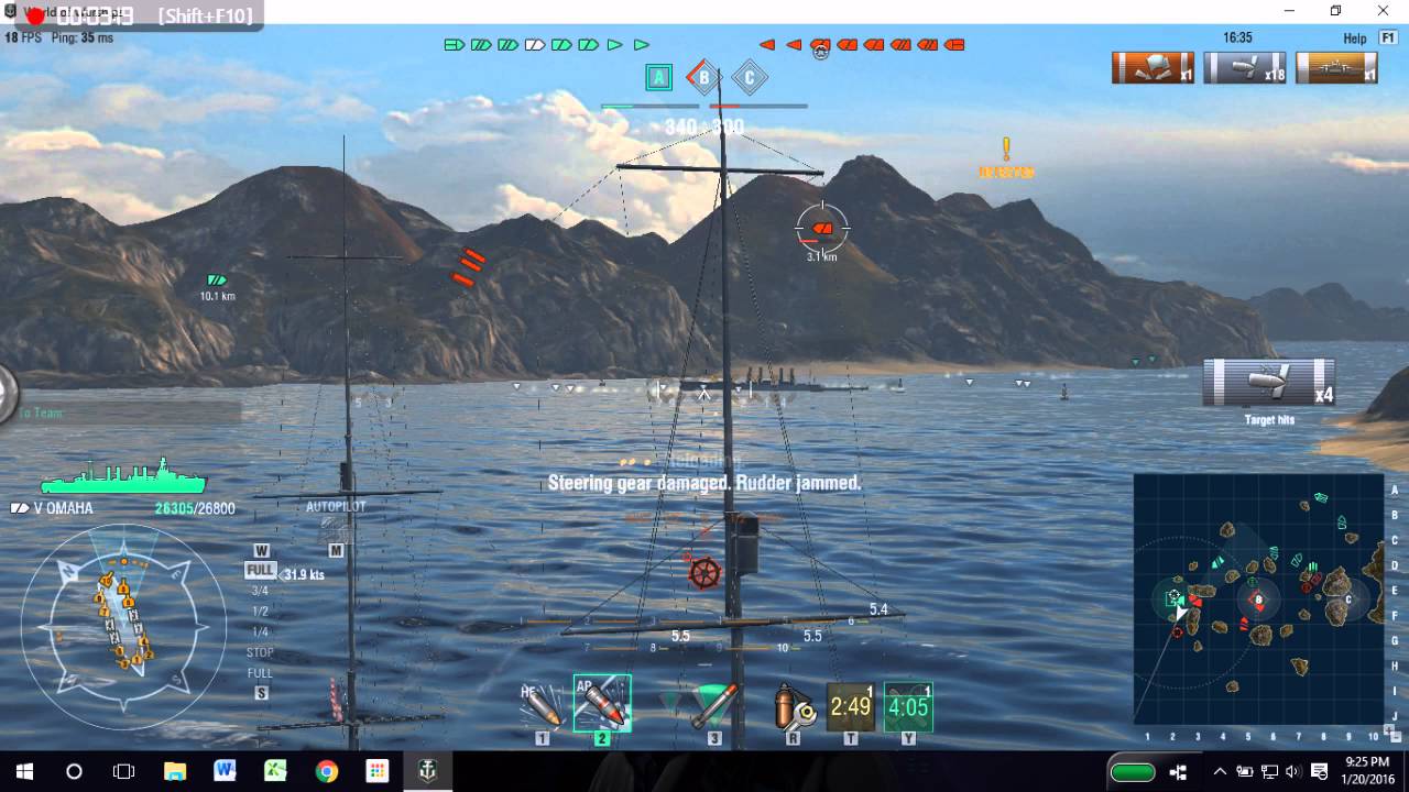 WoWarships Omaha - YouTube