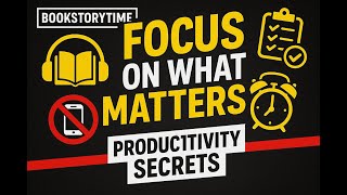 Stop Wasting Time! Focus on What Actually Matters | BOOKSTORYTIME Audio Book
