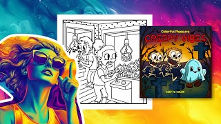 How To Color Zombie For Halloween Color With Me Creepy Vibes Coloring Book