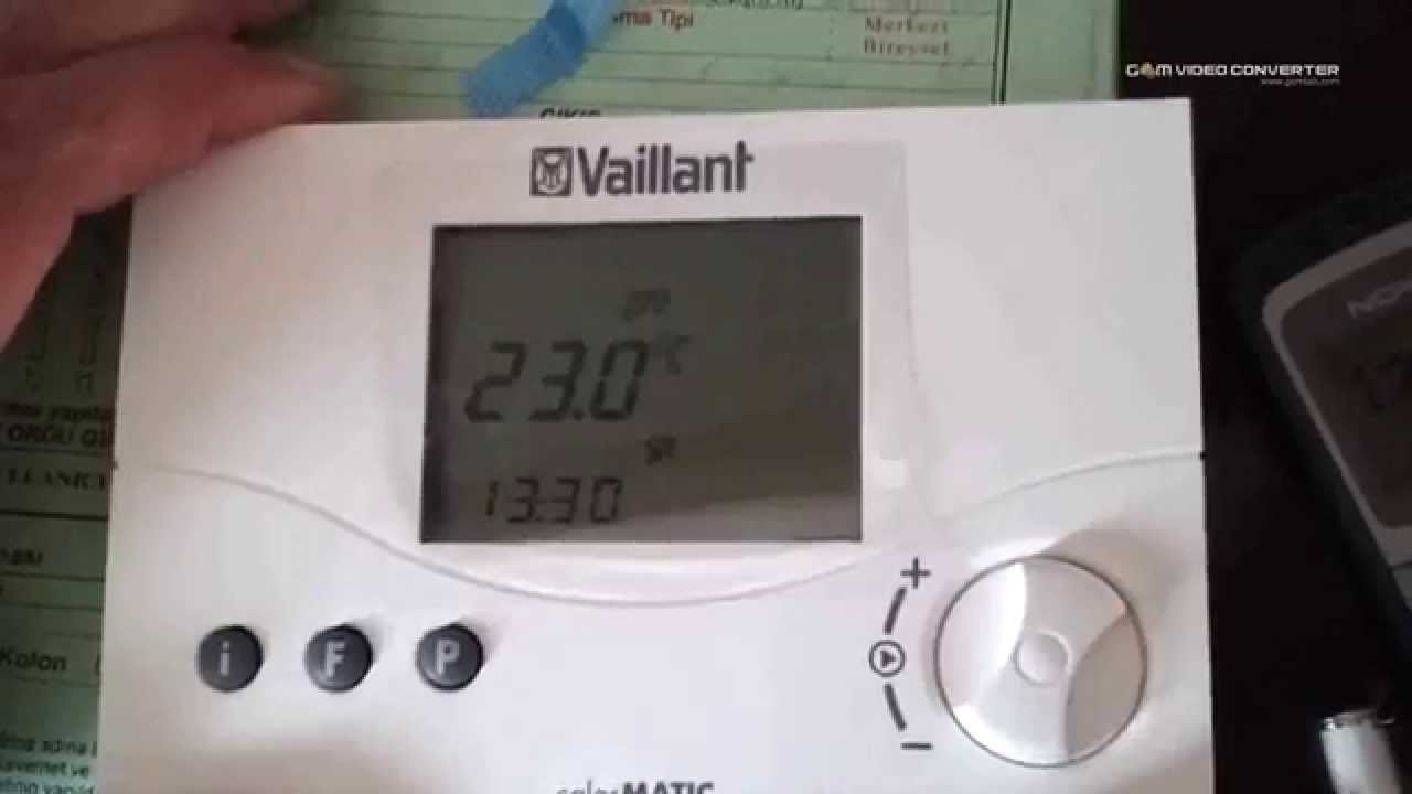 vailllant calorMATIC 230 240 240f Oda Termostatı - YouTube