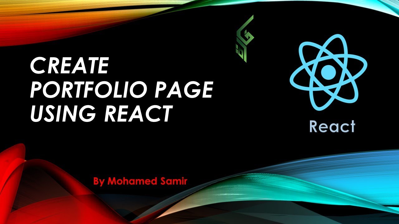 32 Create Portfolio Page Using React بالعربي - YouTube