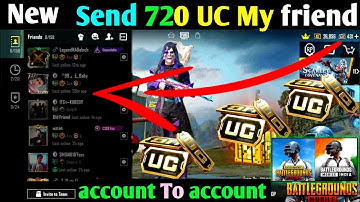 UC Send Feature Is Here | How To Send UC on Others Account | New Feature