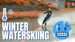 Waterskiing in Freezing Water | One simple hack to cold water!