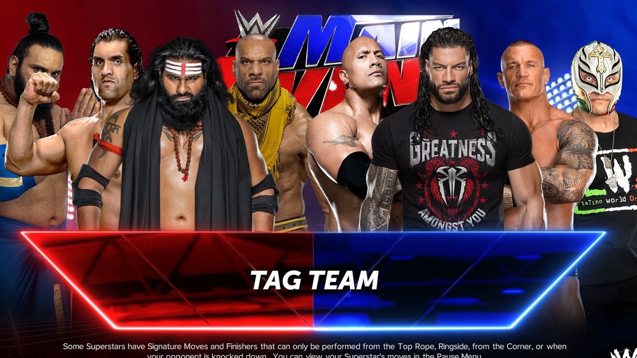 Indian Fighter Vs Team Roman Reigns New Video wwe2k24 
