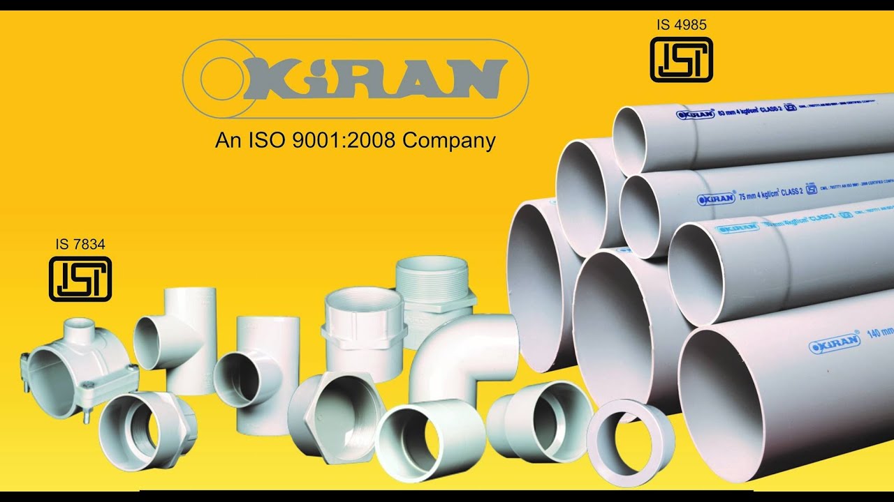 PVC Pipe and Fitting ManufacturersKiran Pipe Industries YouTube