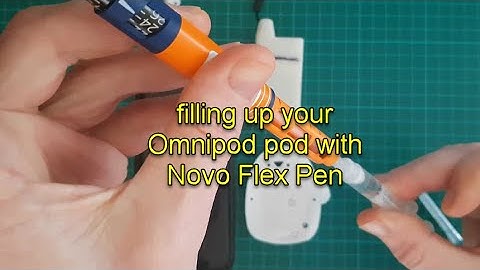 filling up your Omnipod pod with Flex Pen
