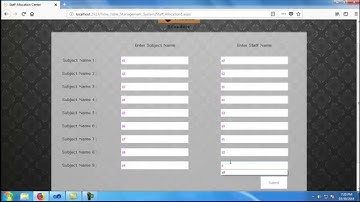 Time Table Management System | Student Projects