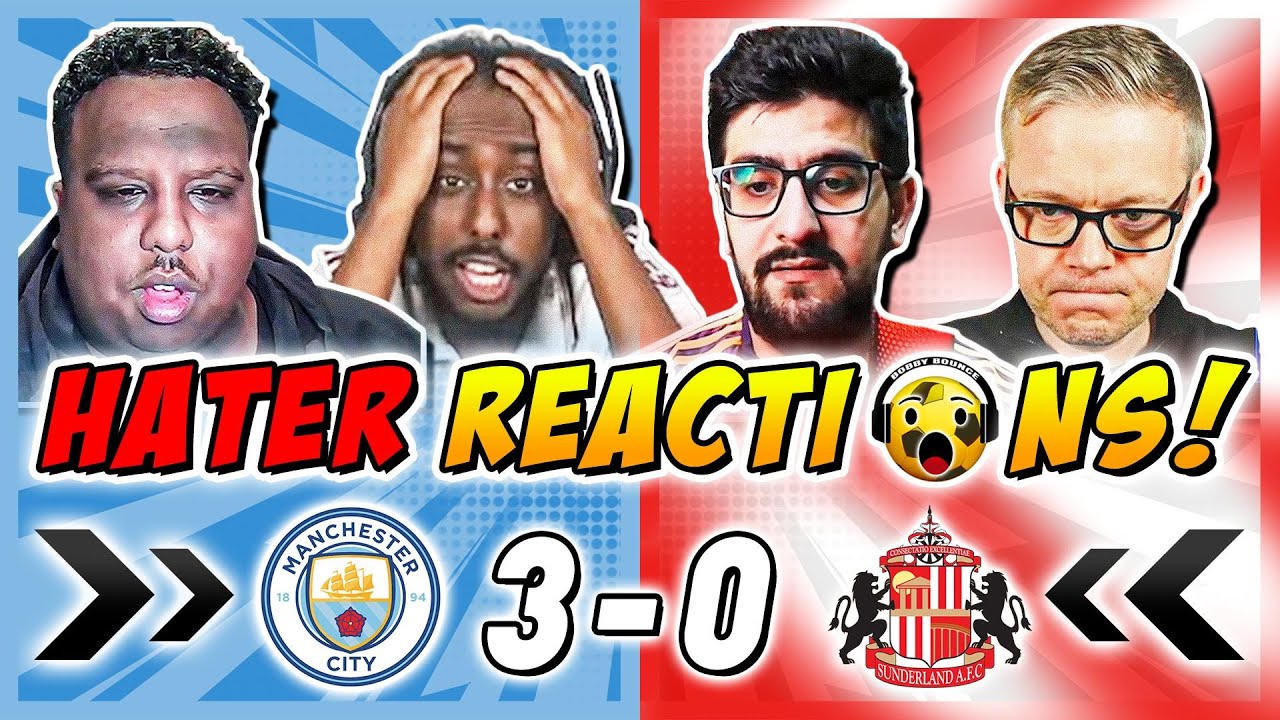 Man City's Rivals & Haters GUTTED 🤣 Reactions to Man City 3-0 Sunderland | Premier League Fan Reacti