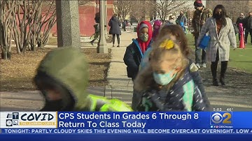 CPS Middle School Students Returning To Classrooms Monday