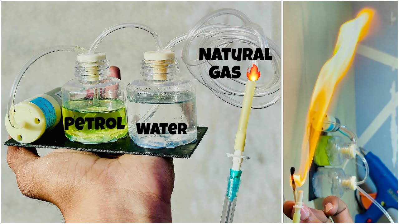 How to make gas at home | lpg gas from petrol and water | how to make ...